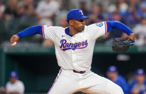 Kumar Rocker 3 saiu da primeira vitória da MLB para o Rangers Sweep Angels 1-3.