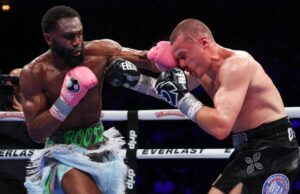 Jaron ‘Boots’ esmagando imitas stanionis para combinar o título do Enis Welterwaite