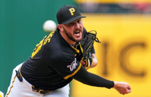 O Manjardo Pittsburg de Cleveland, Ses Paul Skinsn, levou o rio ao rio porque os guardas derrotaram os Piratas por 3-1.