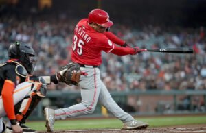 Ladolo pitch 6 entradas e travino unidades Reds correm como vermelhos os gigantes 1-0