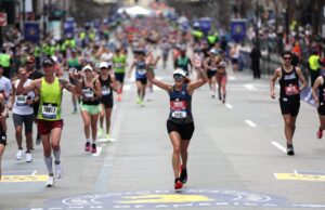 A seção de maratona de Boston neste fim de semana terá que atingir 45 diretamente para a academia deve