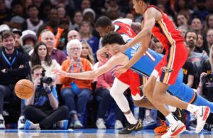 Relatório de lesão total para o thunder de domingo vs. o confronto de Pelican