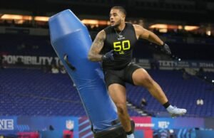 BOECE State Edge Ahmed Hasanen Escolha por Detroit Lions nas 6 rodadas da rodada