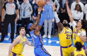 Vinge-se do Thunder 136-120 Lakers vence