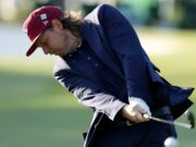 Cameron Smith Dawn Blue Sport Casat for Master’s Practice Session