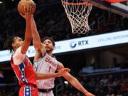 Jeff Doutin Junior Wizards respondeu a uma noite de carreira para liderar o Sixers