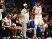 As melhores imagens de Thunder de ganhar mais de 125-112 Suns