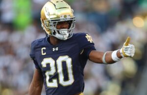 Benjamin Morrison deu o melhor dia para a defesa do Ravens, o melhor dia é de 2 pés nomes