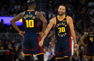 Jimmy Butler Custom No. 30 Warriors ternos em Jersey