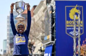 Homens, mulheres que venceram a corrida?