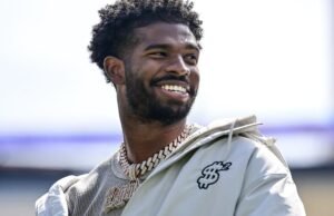 Sheidiur Sanders Downplace Drops com o discurso honesto da NFL Draft