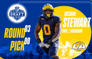 Escolha Michigan Olb Josaiya Stuart para Rams 90