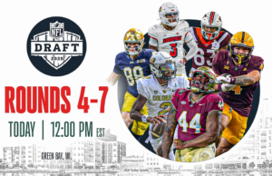2025 NFL Draft Tracker e análise para seleção de 3 por dia