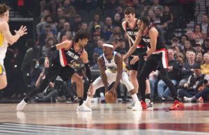 Butler marcou 24 pontos para liderar os combatentes na rota 103-86 do Blazer de Trail