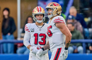Brock Puri Volunteer 49ers Shows para a primeira rodada de OTA, George Kittle não faz isso