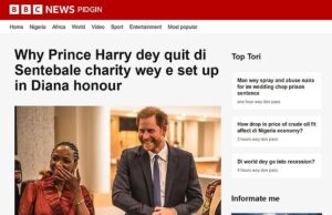 Ester Kraku: Por que a BBC passou um destino em um site de notícias em inglês Pidguin em um dialeto com raízes racistas?