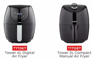 A recuperação de produtos de emergência para frituras de ar populares vendidas na Tesco, Argos e B&M estão em risco de incêndio