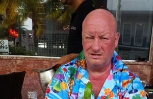 Britt Dada, 67 anos, depois de receber um vinho de vidro com deixado paralisado em Benidorm, atingindo 000 60.000 notas hospitalares