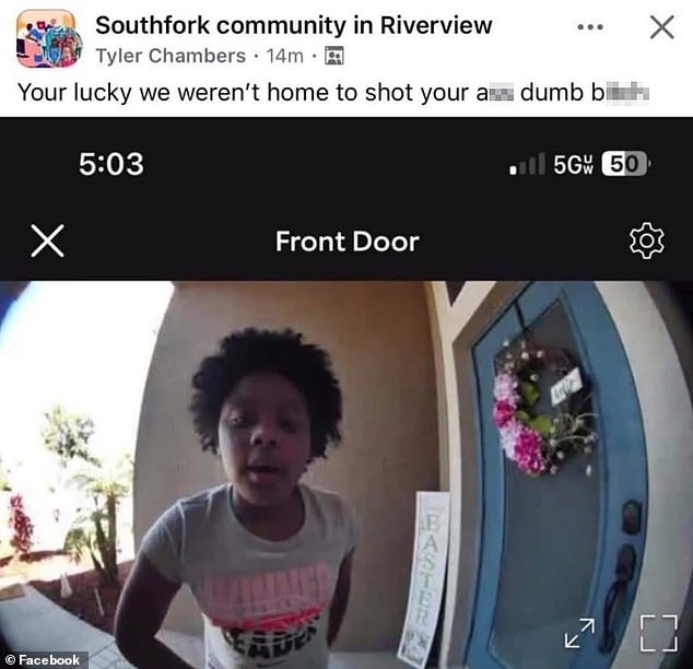 Mãe expressou sua reação feroz ao seu proprietário que ameaçou atirar em sua garotinha inocente à sua porta