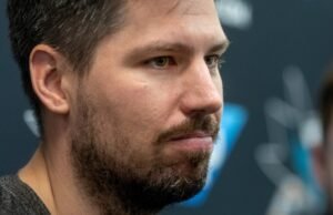 San Jose Sharks Logan Coucher sets para o último anúncio da carreira da NHL