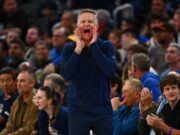 O técnico do Warriors, Steve Kare, reagiu ao disparo repentino de Malon