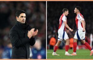 O gerente do Arsenal, Mikel Arta, elogiou a apresentação de Jacob Kiwio