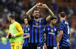 Francesco Aresby Fantastic Bayern de Munique comemora 1-2 Winn Inter-Milan