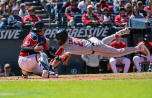 Red Sox Rookie Christian Campbell ‘mal pare’ e marcou usando o instinto