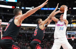 Gidy domina com 28 pontos, 16 rebotes e 11 assistência com a derrota de Bulls atingiu 119-111