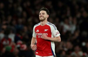 Arsenal Stan Real Madrid com Rice Free-Kick Masterclass