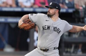 Carlos Rodon oferece seis entradas do Gutsi, vencendo por 3-1 contra o Ray do Yankees.
