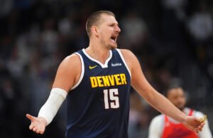 Nicola tem triplos duplos para levar 7 turnovers porque Nougates caiu no jogo 2 105-102