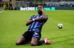 Marcus Thuram Inter-Milan 2-2 Bayern de Munique comemorou o empate na UCL