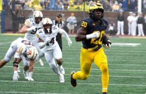 NFL Draft na sexta rodada do NFL Draft são os Kalel Mullings tirados pelos Tennessee Titans