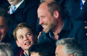 O príncipe William diz que o príncipe George foi um grande negócio para levar George para o jogo de futebol de Paris