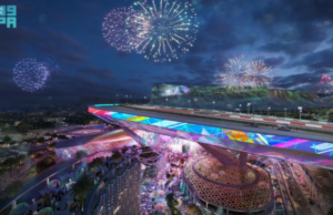 A Arábia Saudita F 480M ‘Rainbow Road’ tem pontos turísticos na cúpula da F1 com Kiddia Track