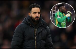 Ruben Amorim está pronto para tomar grandes decisões em Andre Onana