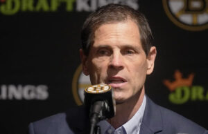 Bruins GM Don Suinie dá 2 anos para a liderança de liderança após o primeiro jogo depois de 2016
