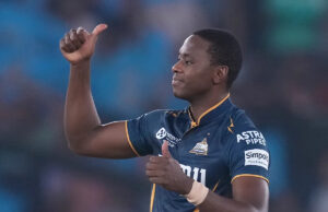 Jogador rápido da África do Sul, Kagiso Rabada
