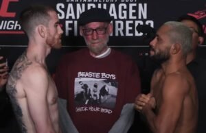 Sandhagen vs Figuaradeo Atualizações, resulta em cada luta