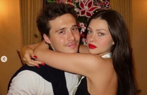 Brooklyn Beckham e sua esposa Nicola Peltz não podiam ser vistos em nenhum lugar da festa de aniversário de David em quinto aniversário – a atriz compartilhou o cargo de família sensível