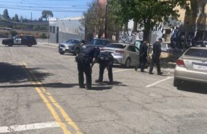 O homem ferido produz tiros após disputa