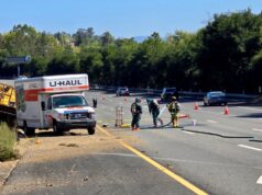SPILL QUÍMICO LOS Ultos Hill I -280 lanches de trânsito