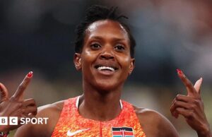 Campeonato Mundial de Athletics: Faith Kipiegan para Tóquio Hist Tihasik Quarta tempestade no título de 1500m