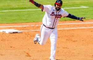 Recuperação da série Bravs vs Astros: Sandy Lane atinge um home run