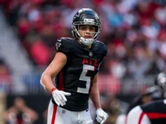 Falcons WR Drake London sofre lesão no joelho, provavelmente perderá pelo menos 12 semanas devido a uma torção no PCL