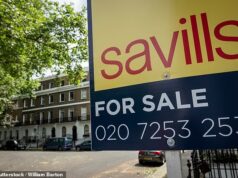 Os preços das casas aumentarão 22,2% nos próximos cinco anos, acrescentando £80.000 aos preços normais, afirma a Savills.