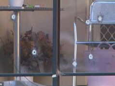 A casa de Sidney foi atingida por balas e carros incendiados enquanto os homens armados fugiam