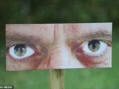 VÃtimas de violência doméstica criticam o conselho por ‘acionar’ cartazes anti-lixo com ‘olhos masculinos assustadores’