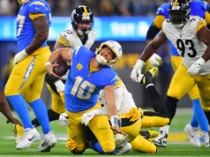 Steelers OLB Nick Harbig multado por ataque polêmico no Chargers QB Justin Herbert